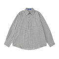 Men's Vintage Fine Plaid Long Sleeve Turn-down Collar Shirt