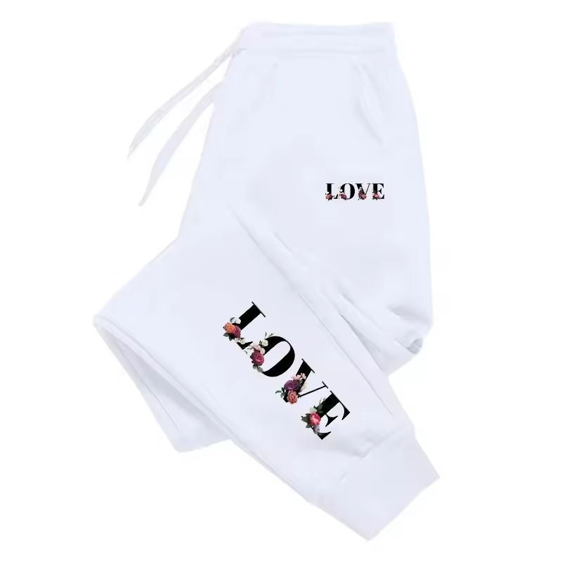 Letter Print Casual Sweatpants