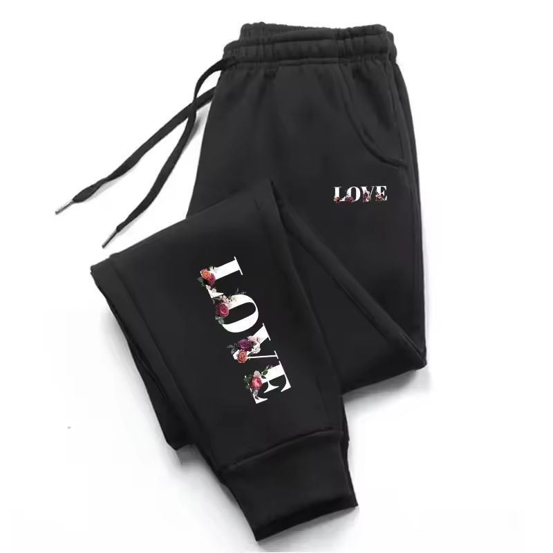 Letter Print Casual Sweatpants