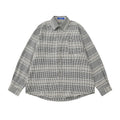 Men's Vintage Plaid Long Sleeve Turn-down Collar Shirt