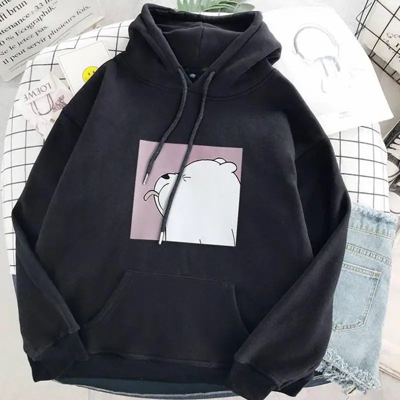 Hoodies oversized print Kangaroo Pocket Sweatshirts Hooded